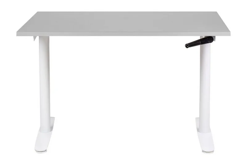 Banner Skrivebord 72x120 cm - Grå/Hvit - Møbler - Bord - Kontorbord - Skrivebord - Hev og senkbart skrivebord
