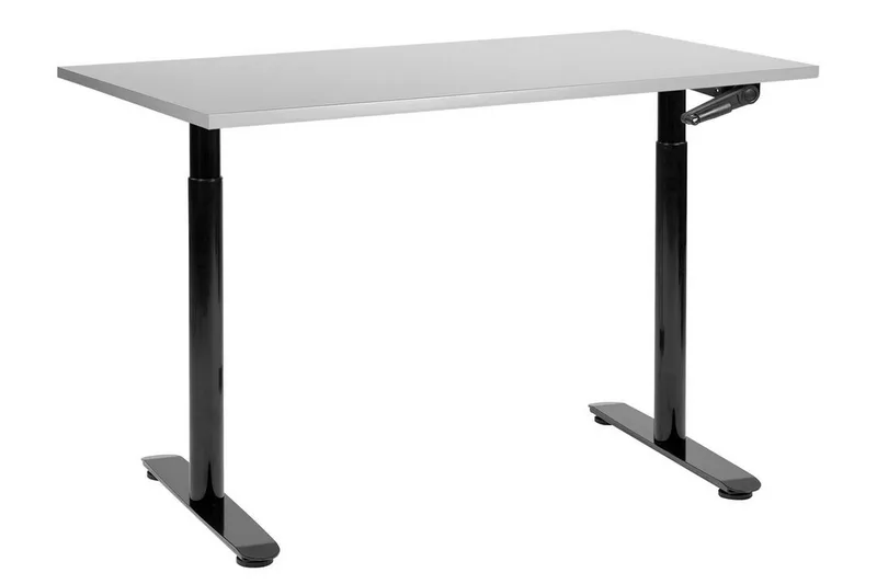 Banner Skrivebord 72x120 cm, Grå/Svart