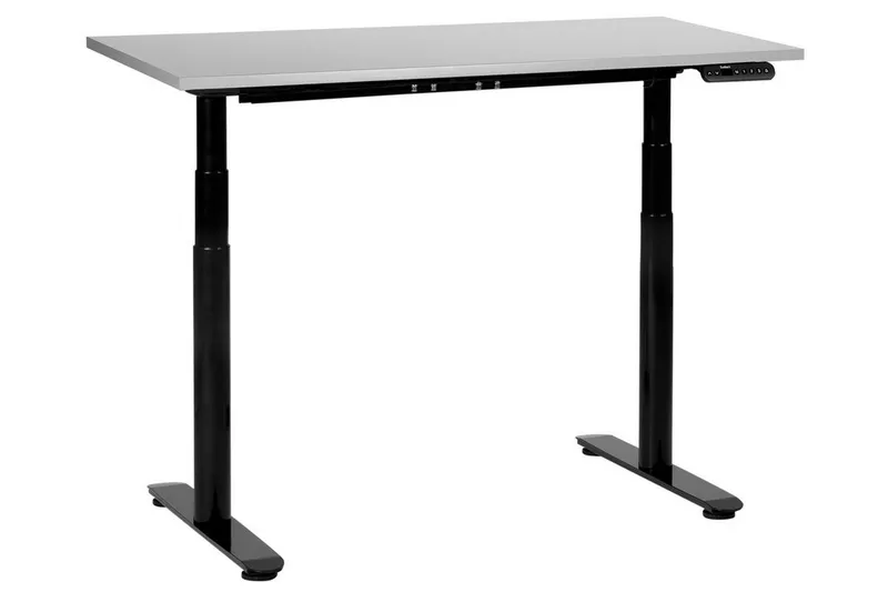 Banner Skrivebord 72x120 cm, Grå/Svart