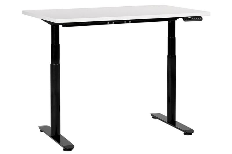 Banner Skrivebord 72x120 cm - Hvit/Svart - Møbler - Bord - Kontorbord - Skrivebord - Hev og senkbart skrivebord