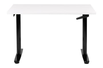 Banner Skrivebord 72x120 cm - Hvit/Svart - Møbler - Bord - Kontorbord - Skrivebord - Hev og senkbart skrivebord