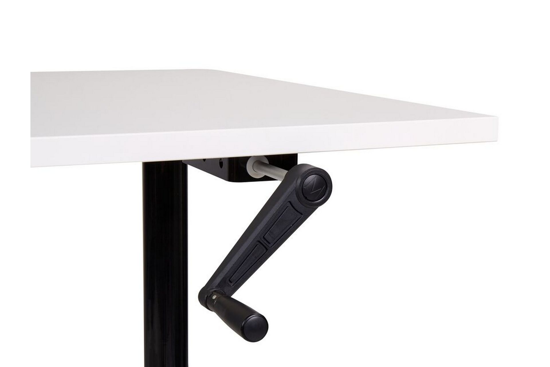 Banner Skrivebord 72x120 cm - Hvit/Svart - Møbler - Bord - Kontorbord - Skrivebord - Hev og senkbart skrivebord