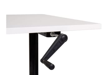 Banner Skrivebord 72x120 cm - Hvit/Svart - Møbler - Bord - Kontorbord - Skrivebord - Hev og senkbart skrivebord