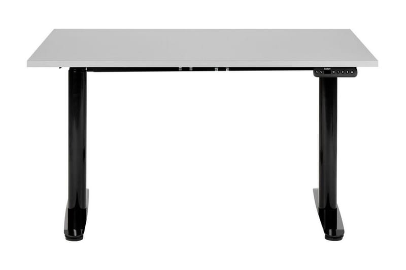 Banner Skrivebord 72x120 cm i Tre med Metallunderstell - Grå|Svart - Møbler - Bord - Kontorbord - Skrivebord - Hev og senkbart skrivebord