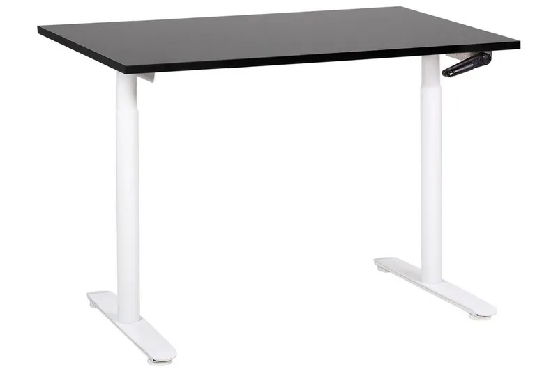 Banner Skrivebord 72x120 cm, Svart/Hvit