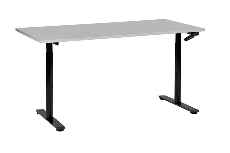 Banner Skrivebord 72x160 cm - Grå/Svart - Møbler - Bord - Kontorbord - Skrivebord - Hev og senkbart skrivebord