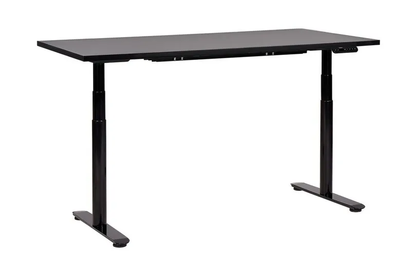 Banner Skrivebord 72x160 cm i Tre med Metallben, Svart