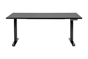 Banner Skrivebord 72x160 cm i Tre med Metallben - Svart - Møbler - Bord - Kontorbord - Skrivebord - Hev og senkbart skrivebord