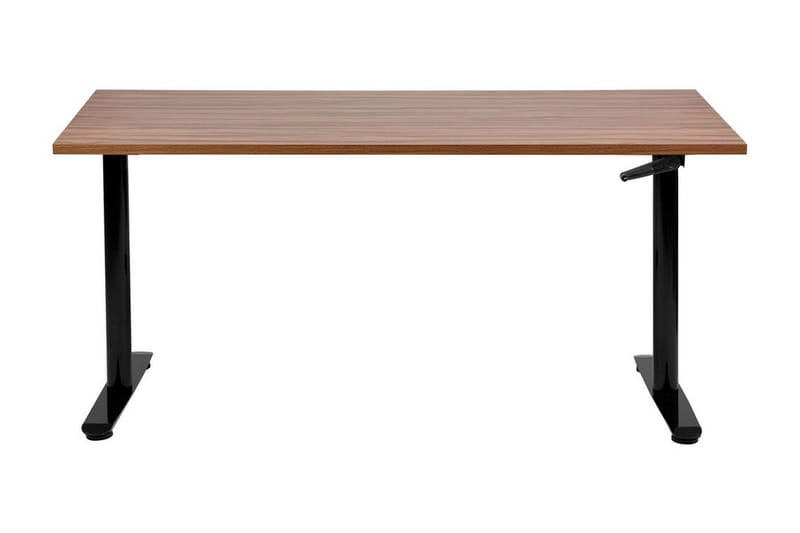 Banner Skrivebord 72x160 cm - Mørkt tre/Svart - Møbler - Bord - Kontorbord - Skrivebord - Hev og senkbart skrivebord