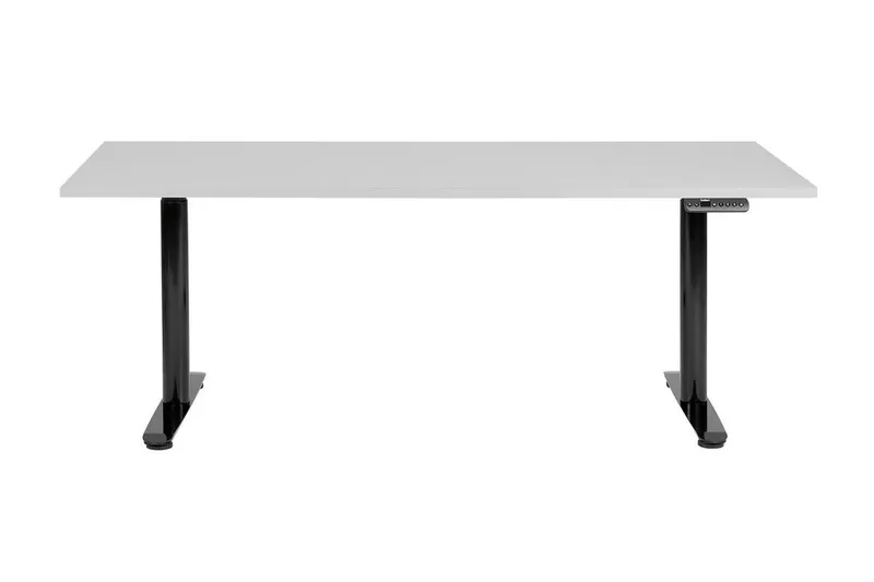 Banner Skrivebord 80x180 cm - Grå/Svart - Møbler - Bord - Kontorbord - Skrivebord - Hev og senkbart skrivebord