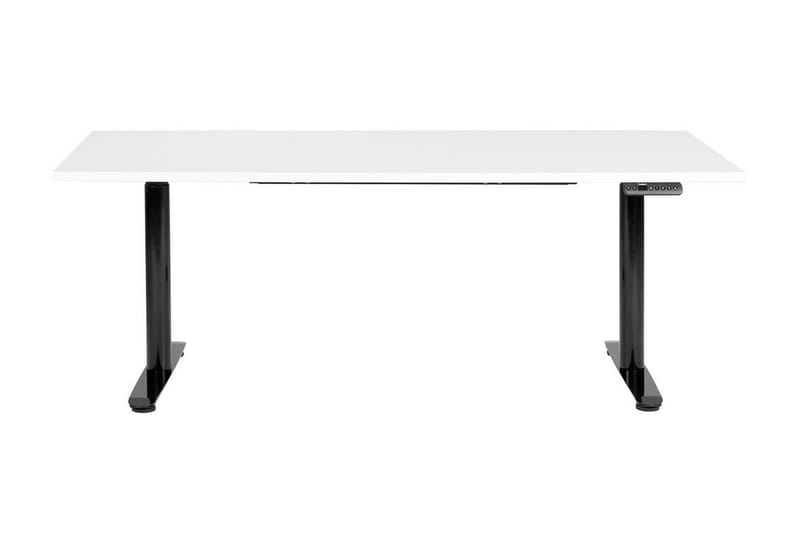 Banner Skrivebord 80x180 cm - Hvit/Svart - Møbler - Bord - Kontorbord - Skrivebord - Hev og senkbart skrivebord