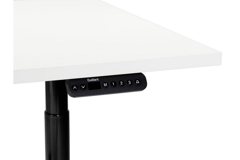 Banner Skrivebord 80x180 cm - Hvit/Svart - Møbler - Bord - Kontorbord - Skrivebord - Hev og senkbart skrivebord