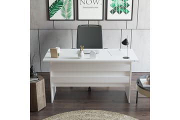 Barrock Skrivebord 140 cm - Hvit - Møbler - Bord - Kontorbord - Skrivebord