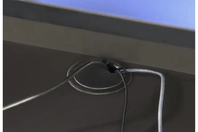 Bays Gaming Skrivebord 160 cm med Oppbevaring 2 Hyller - Svart - Møbler - Bord - Kontorbord - Skrivebord