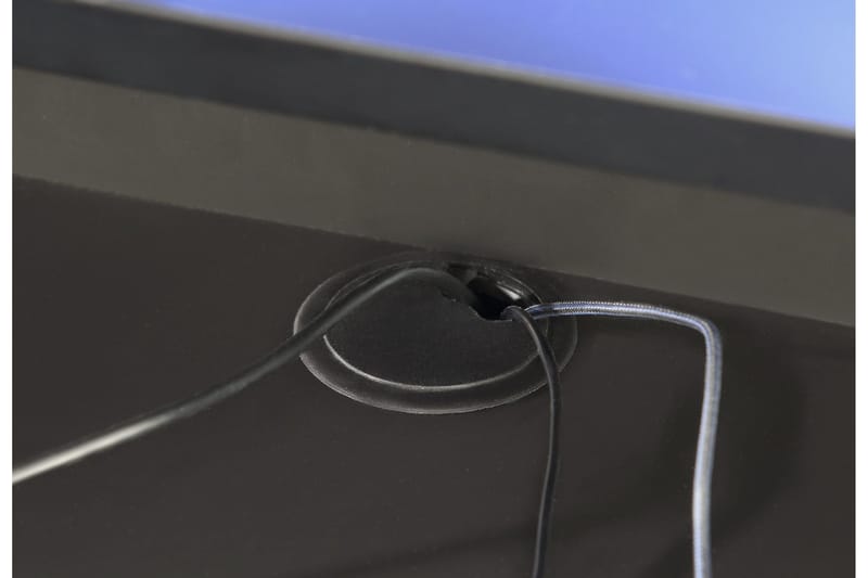 Bays Gaming Skrivebord 160 cm med Oppbevaring 2 Hyller - Svart - Møbler - Bord - Kontorbord - Skrivebord