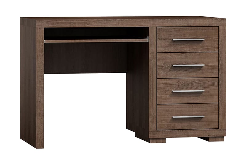 Benavila Skrivebord 120 cm med Oppbevaring 4 Skuffer - Eikfarge/Brun - Møbler - Bord - Kontorbord - Skrivebord
