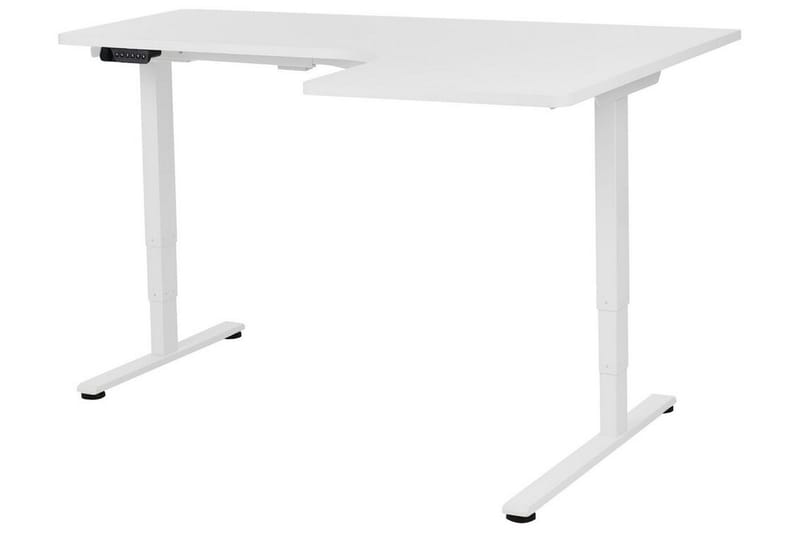 Bina Skrivebord 109x160 cm - Hvit - Møbler - Bord - Kontorbord - Skrivebord - Hev og senkbart skrivebord