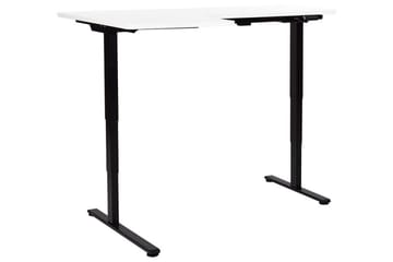 Bina Skrivebord 109x160 cm - Svart/Hvit - Møbler - Bord - Kontorbord - Skrivebord - Hev og senkbart skrivebord