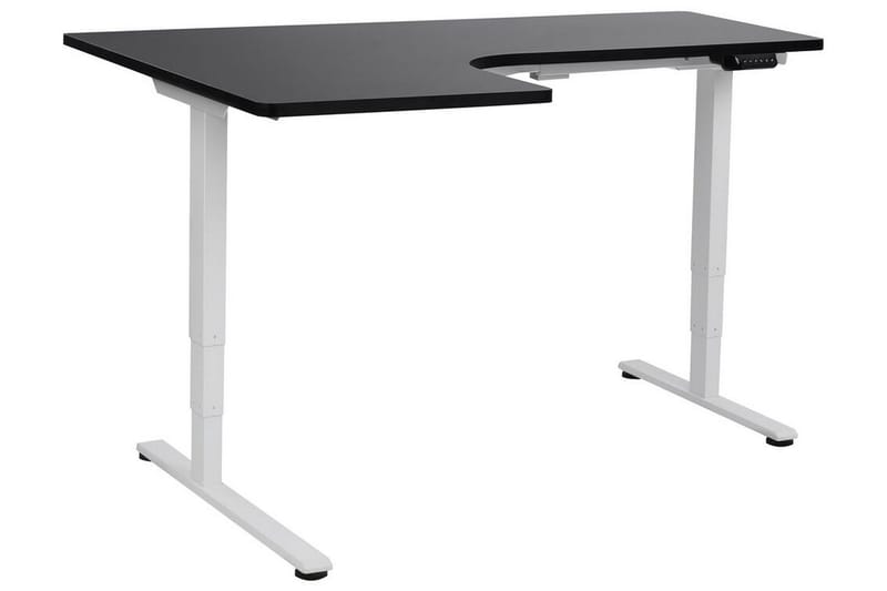 Bina Skrivebord 109x160 cm, Svart/Hvit