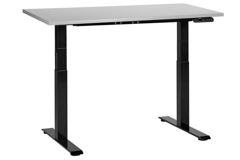 Bina Skrivebord 72x120 cm - Grå/Svart - Møbler - Bord - Kontorbord - Skrivebord - Hev og senkbart skrivebord