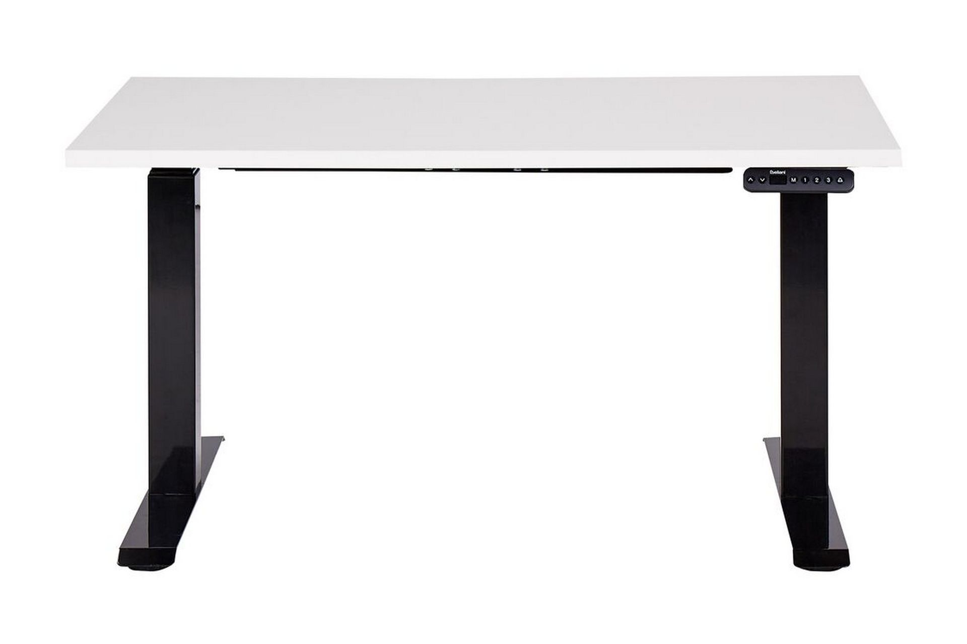 Bina Skrivebord 72x120 cm - Hvit/Svart - Møbler - Bord - Kontorbord - Skrivebord - Hev og senkbart skrivebord