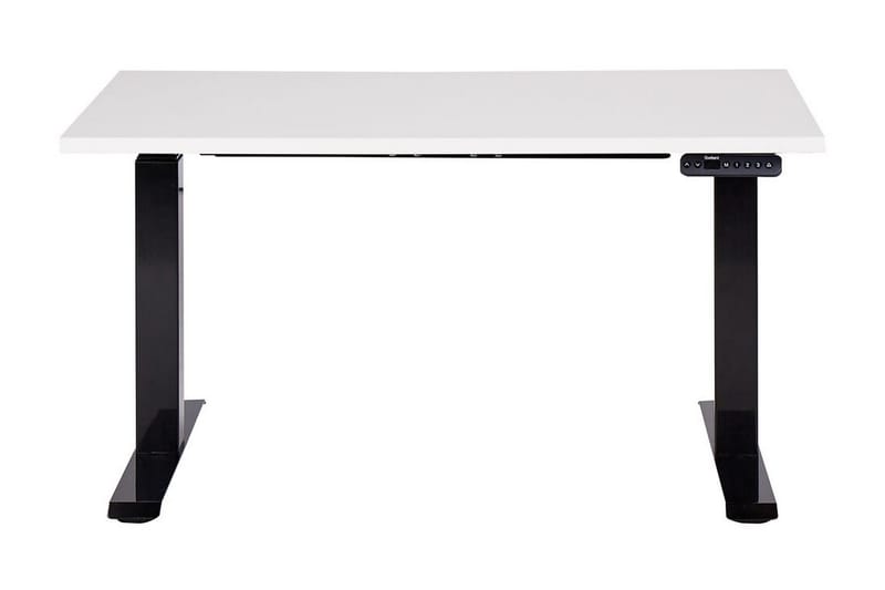 Bina Skrivebord 72x120 cm - Hvit/Svart - Møbler - Bord - Kontorbord - Skrivebord - Hev og senkbart skrivebord