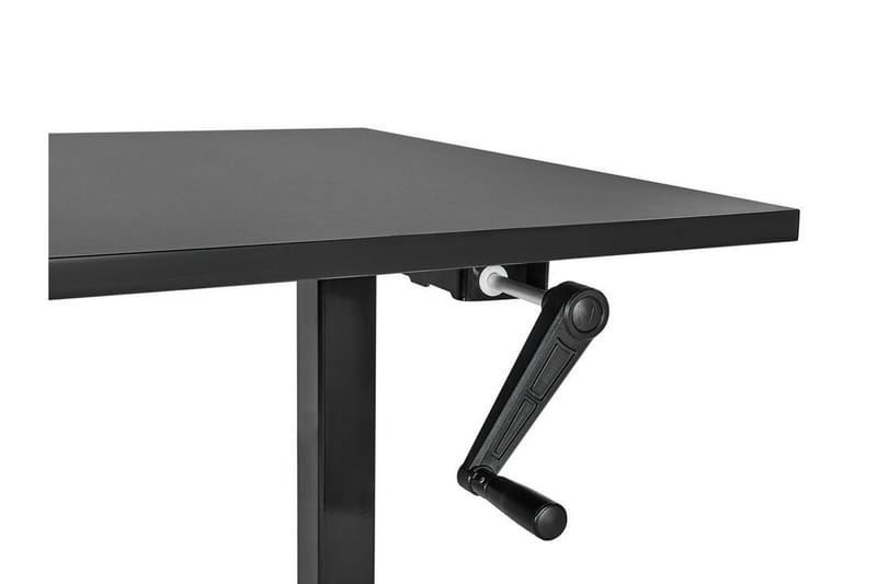 Bina Skrivebord 72x120 cm i Malt Tre - Svart - Møbler - Bord - Kontorbord - Skrivebord - Hev og senkbart skrivebord