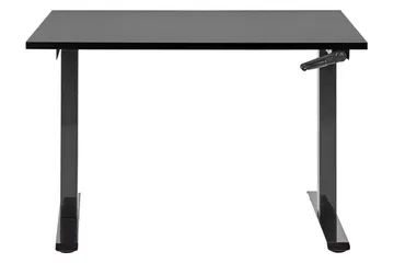 Bina Skrivebord 72x120 cm i Malt Tre - Svart - Møbler - Bord - Kontorbord - Skrivebord - Hev og senkbart skrivebord