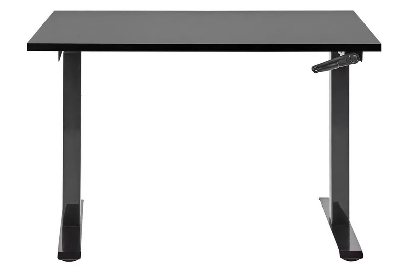 Bina Skrivebord 72x120 cm i Malt Tre - Svart - Møbler - Bord - Kontorbord - Skrivebord - Hev og senkbart skrivebord
