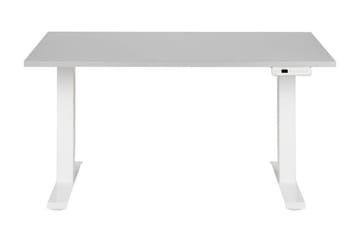 Bina Skrivebord 72x120 cm i Tre med Metallstativ - Grå|Hvit - Møbler - Bord - Kontorbord - Skrivebord - Hev og senkbart skrivebord