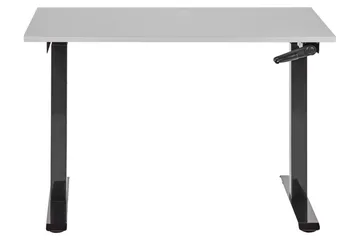 Bina Skrivebord 72x120 cm i Tre med Stålstativ - Grå|Svart - Møbler - Bord - Kontorbord - Skrivebord - Hev og senkbart skrivebord