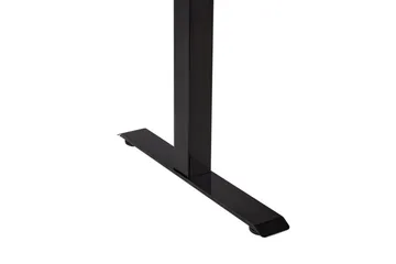 Bina Skrivebord 72x120 cm i Tre med Stålstativ - Grå|Svart - Møbler - Bord - Kontorbord - Skrivebord - Hev og senkbart skrivebord