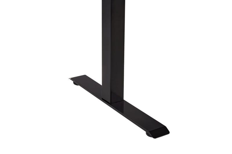 Bina Skrivebord 72x120 cm i Tre med Stålstativ - Grå|Svart - Møbler - Bord - Kontorbord - Skrivebord - Hev og senkbart skrivebord