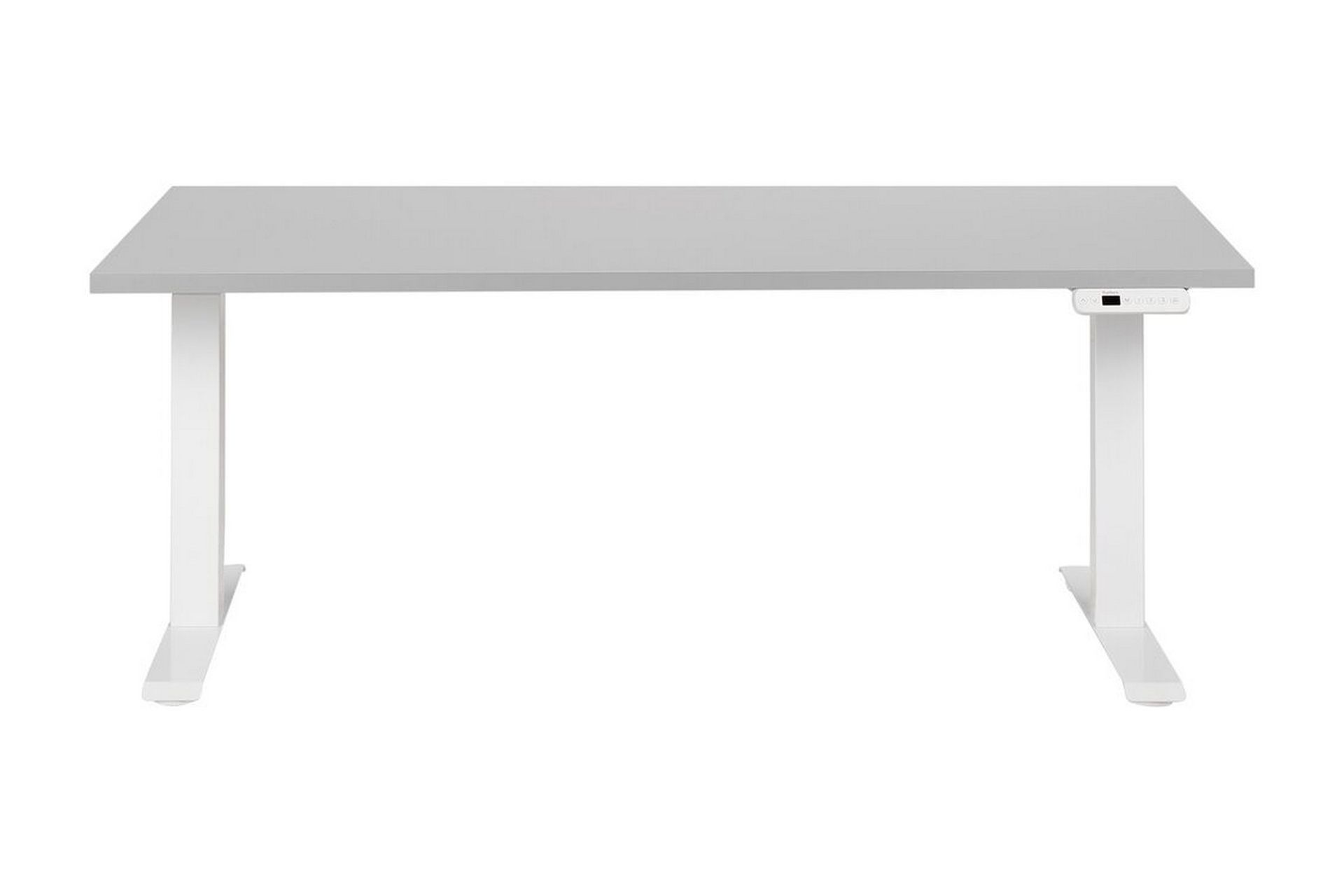 Bina Skrivebord 72x160 cm - Grå/Hvit - Møbler - Bord - Kontorbord - Skrivebord - Hev og senkbart skrivebord