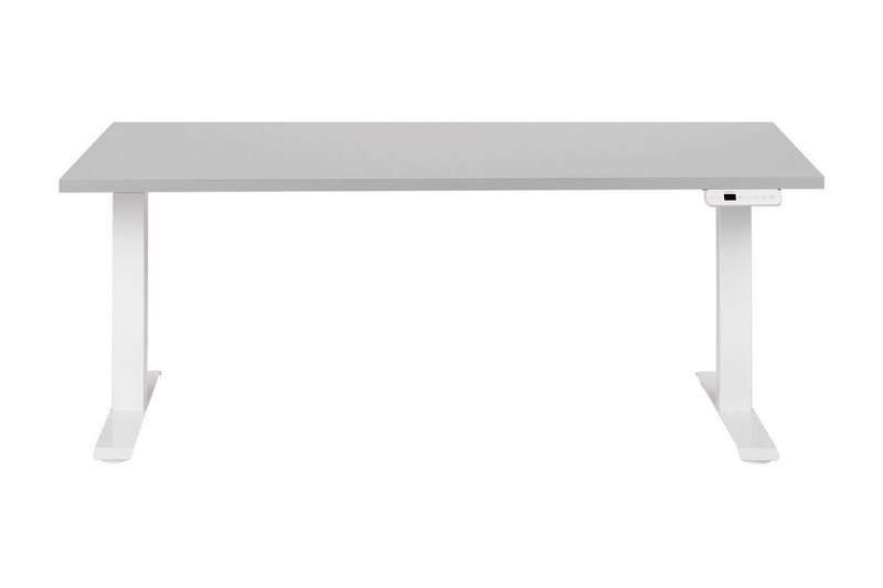 Bina Skrivebord 72x160 cm - Grå/Hvit - Møbler - Bord - Kontorbord - Skrivebord - Hev og senkbart skrivebord