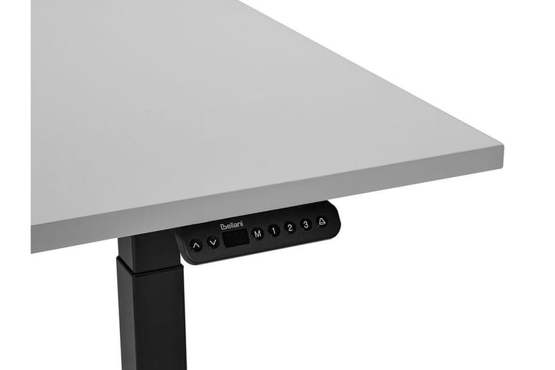 Bina Skrivebord 72x160 cm - Grå/Svart - Møbler - Bord - Kontorbord - Skrivebord - Hev og senkbart skrivebord