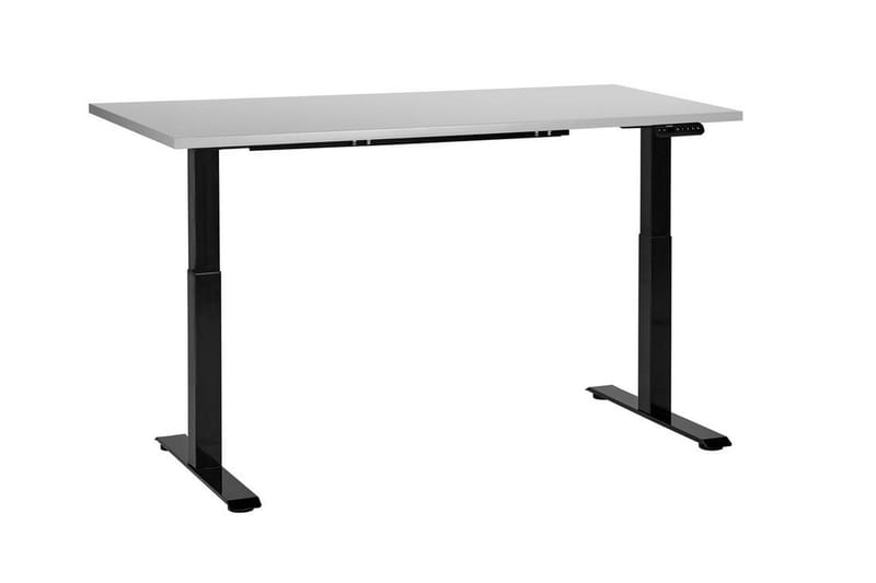 Bina Skrivebord 72x160 cm - Grå/Svart - Møbler - Bord - Kontorbord - Skrivebord - Hev og senkbart skrivebord