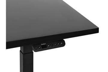 Bina Skrivebord 72x160 cm i Malt Tre - Svart - Møbler - Bord - Kontorbord - Skrivebord - Hev og senkbart skrivebord
