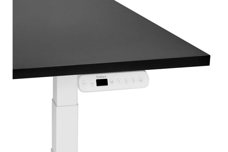 Bina Skrivebord 72x160 cm i Malt Tre - Svart|Hvit - Møbler - Bord - Kontorbord - Skrivebord - Hev og senkbart skrivebord