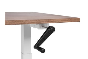 Bina Skrivebord 72x160 cm i Tre med Metallstativ - Brun|Hvit - Møbler - Bord - Kontorbord - Skrivebord - Hev og senkbart skrivebord
