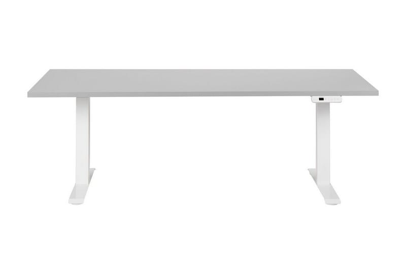 Bina Skrivebord 80x180 cm - Grå/Hvit - Møbler - Bord - Kontorbord - Skrivebord - Hev og senkbart skrivebord