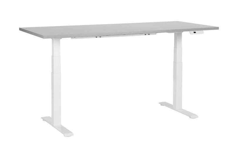 Bina Skrivebord 80x180 cm - Grå/Hvit - Møbler - Bord - Kontorbord - Skrivebord - Hev og senkbart skrivebord