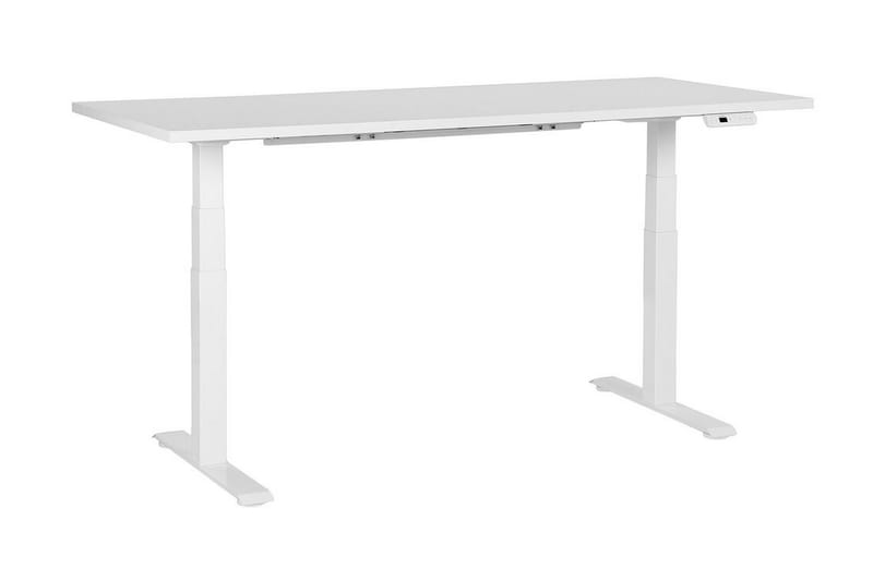 Bina Skrivebord 80x180 cm - Hvit - Møbler - Bord - Kontorbord - Skrivebord - Hev og senkbart skrivebord