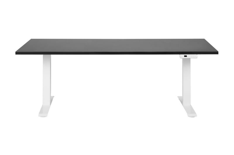 Bina Skrivebord 80x180 cm - Svart/Hvit - Møbler - Bord - Kontorbord - Skrivebord - Hev og senkbart skrivebord