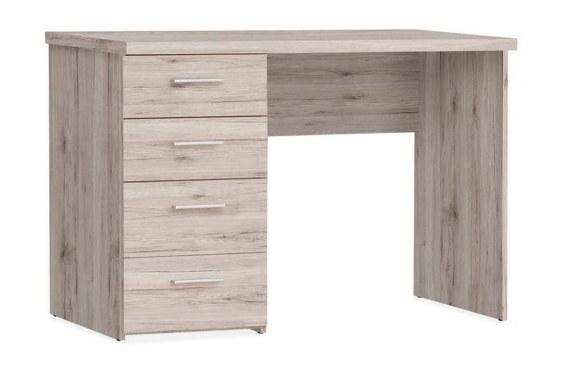 Bowlee Skrivebord 110 cm med Oppbevaringsskuffer - Brun - Møbler - Bord - Kontorbord - Skrivebord