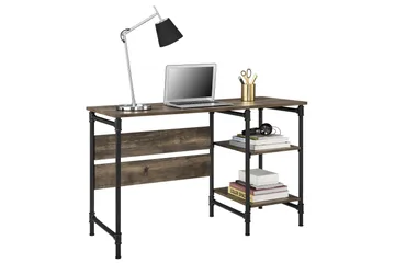 Bradford Skrivebord 120 cm Mørkebrun - Queer Eye - Møbler - Bord - Kontorbord - Skrivebord