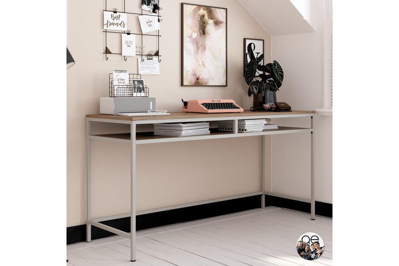 Bradford Skrivebord 153 cm Beige - Dorel Home - Møbler - Bord - Kontorbord - Skrivebord