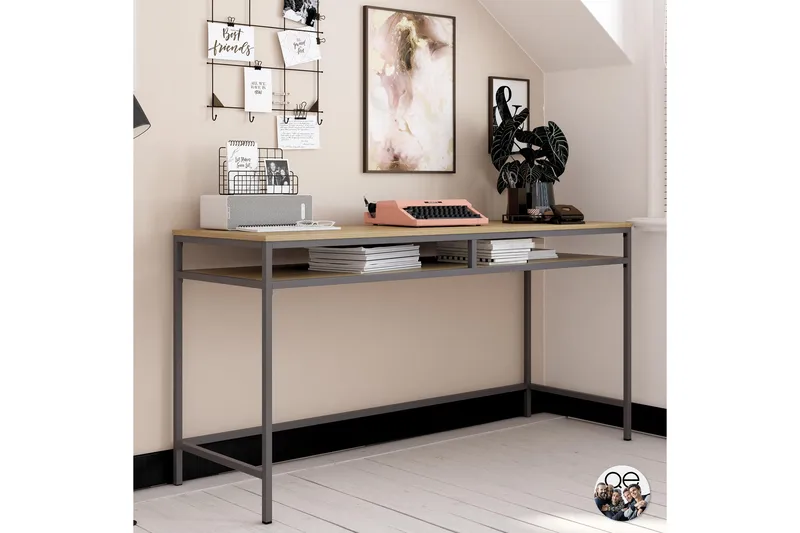 Bradford Skrivebord 153 cm Grå, Dorel Home