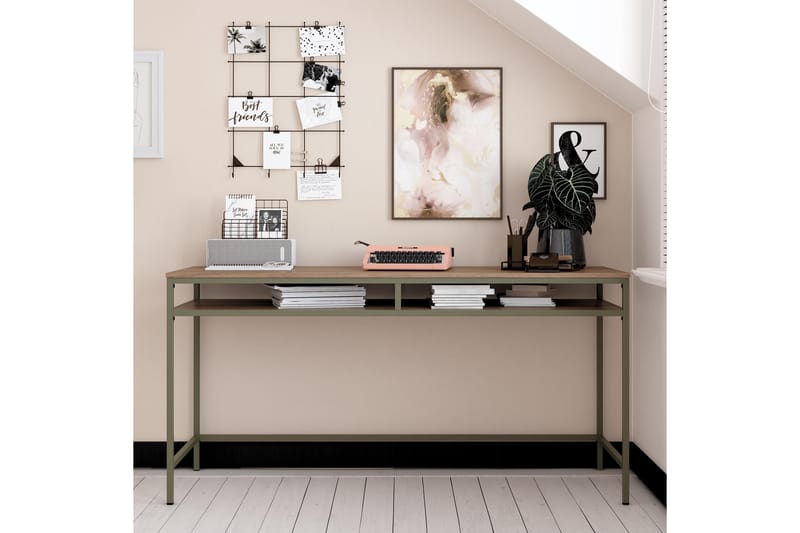 Bradford Skrivebord 153 cm Olivengrønn - Dorel Home - Møbler - Bord - Kontorbord - Skrivebord