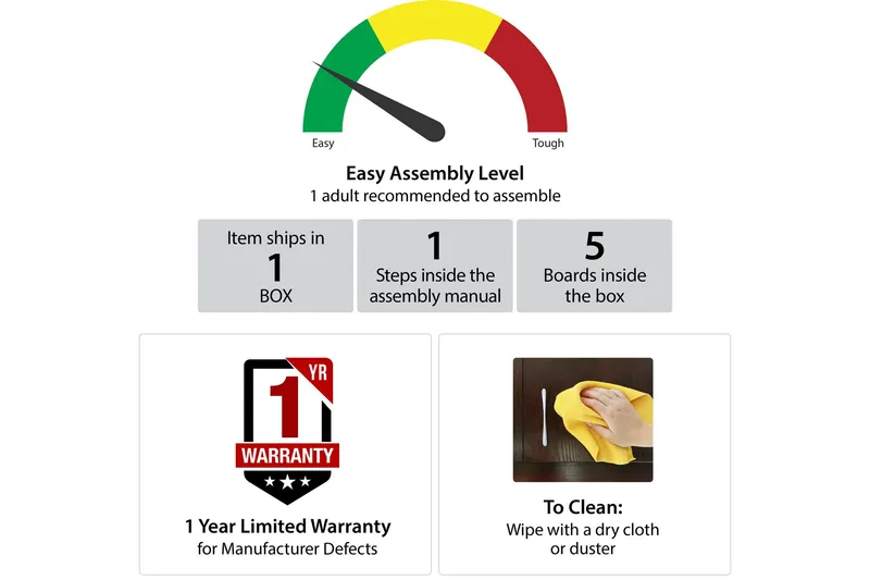Brittany Skrivebord 121 cm Natur - Novogratz - Møbler - Bord - Kontorbord - Skrivebord